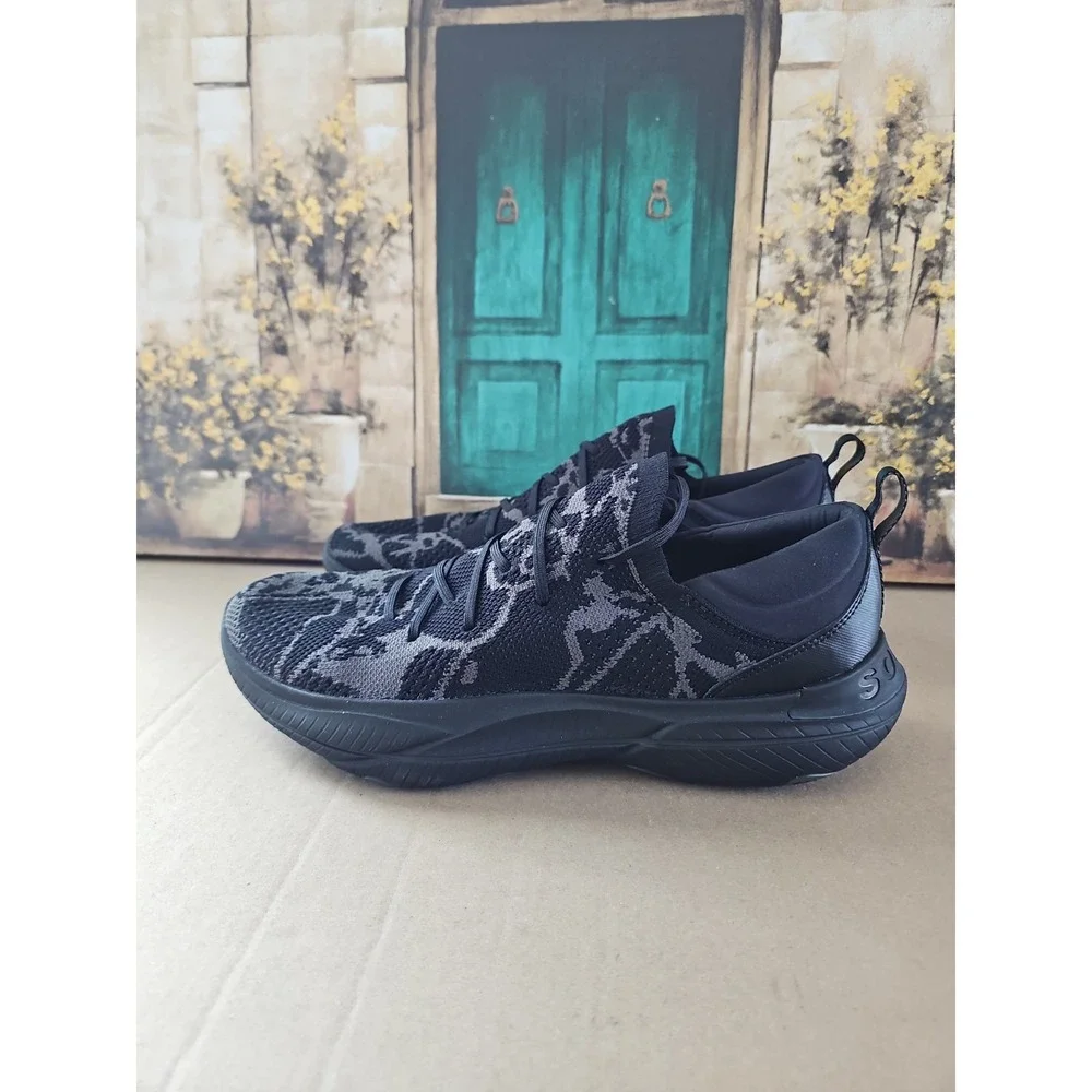 Sorel Explorer Blitz Stride Lace Sneaker Knit Black Shoes Sz 11
